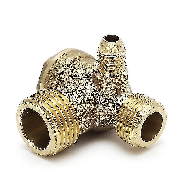Male Thread 3 Way Metal Air Compressor Check Valve