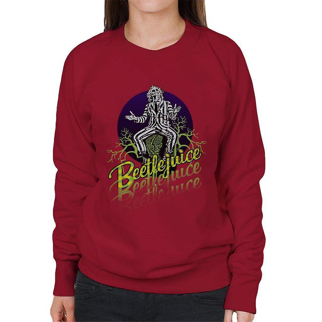 Beetlejuice Halloween Striped Suit Women's Sweatshirt