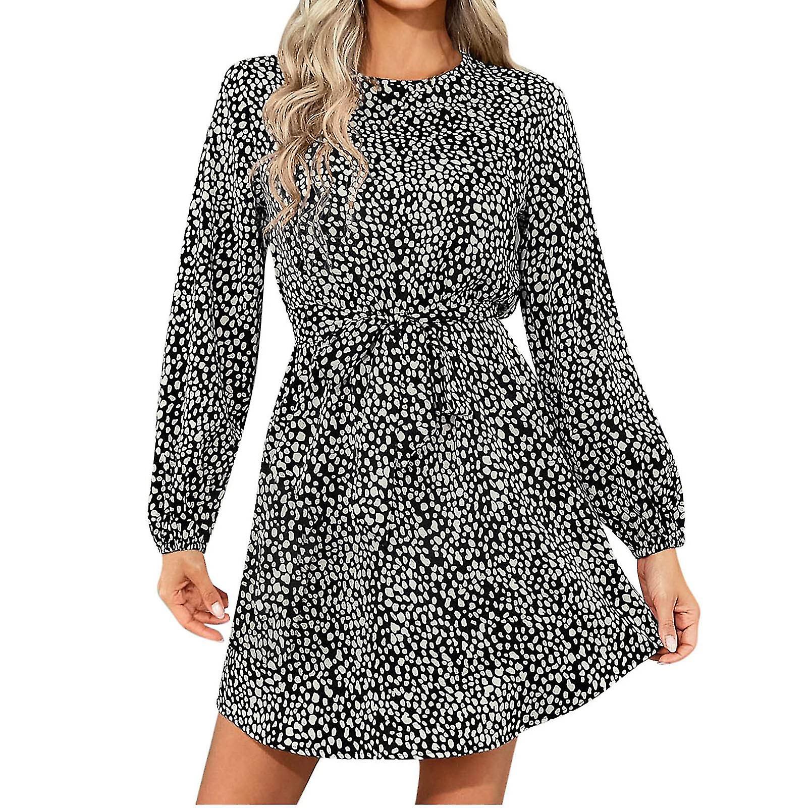 Woman Leopard Print Dress 4 Size Choose S/m/l/xl