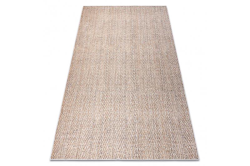 ANDRE 1577 washing carpet Chevron, herringbone anti-slip - beige