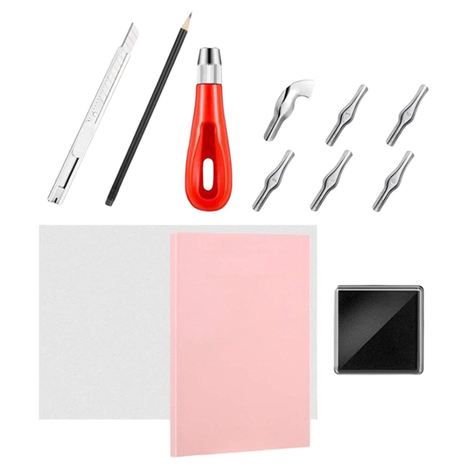 Rubber Stamp Making Kit Rubber Carving Blocks for Stamp  Option 3