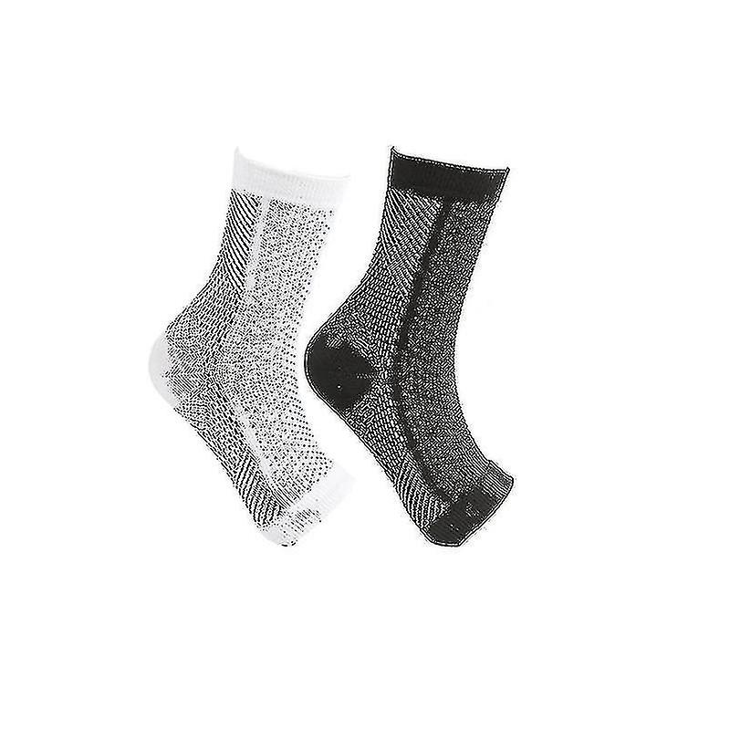 2pairs Neuropathy Compression Socks Ankle Arch Support Protect Socks