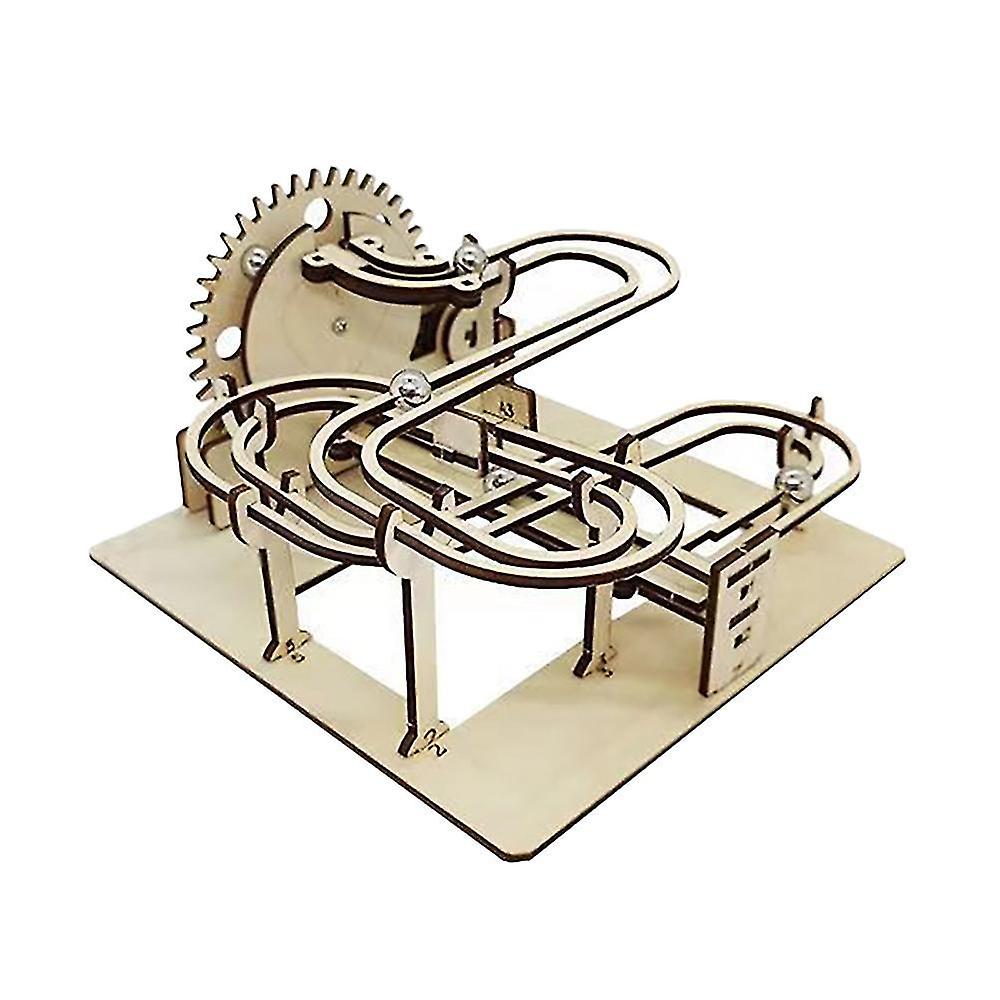 Run 3d Wooden Puzzle Mechanical Kit Stem Science Physics Toy Assembly Model