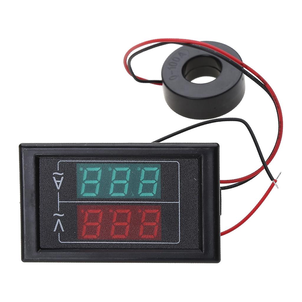 Digital Voltmeter Ammeter Dual-Display Voltage Detectors Current Meter Panel