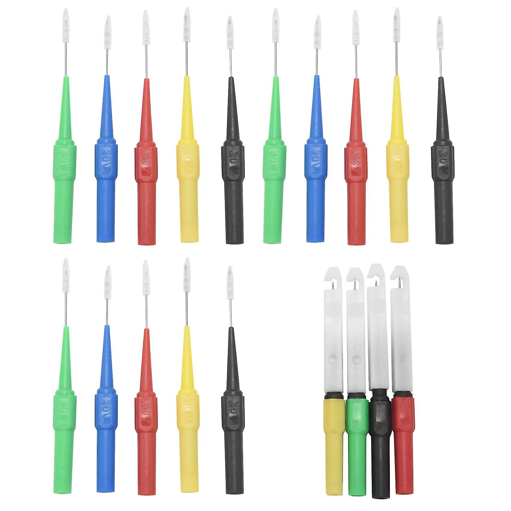 19 Pieces Wire Piercing Probe Insulation Wire Piercing Probes, Probe Non-destructive Pin, Back Prob