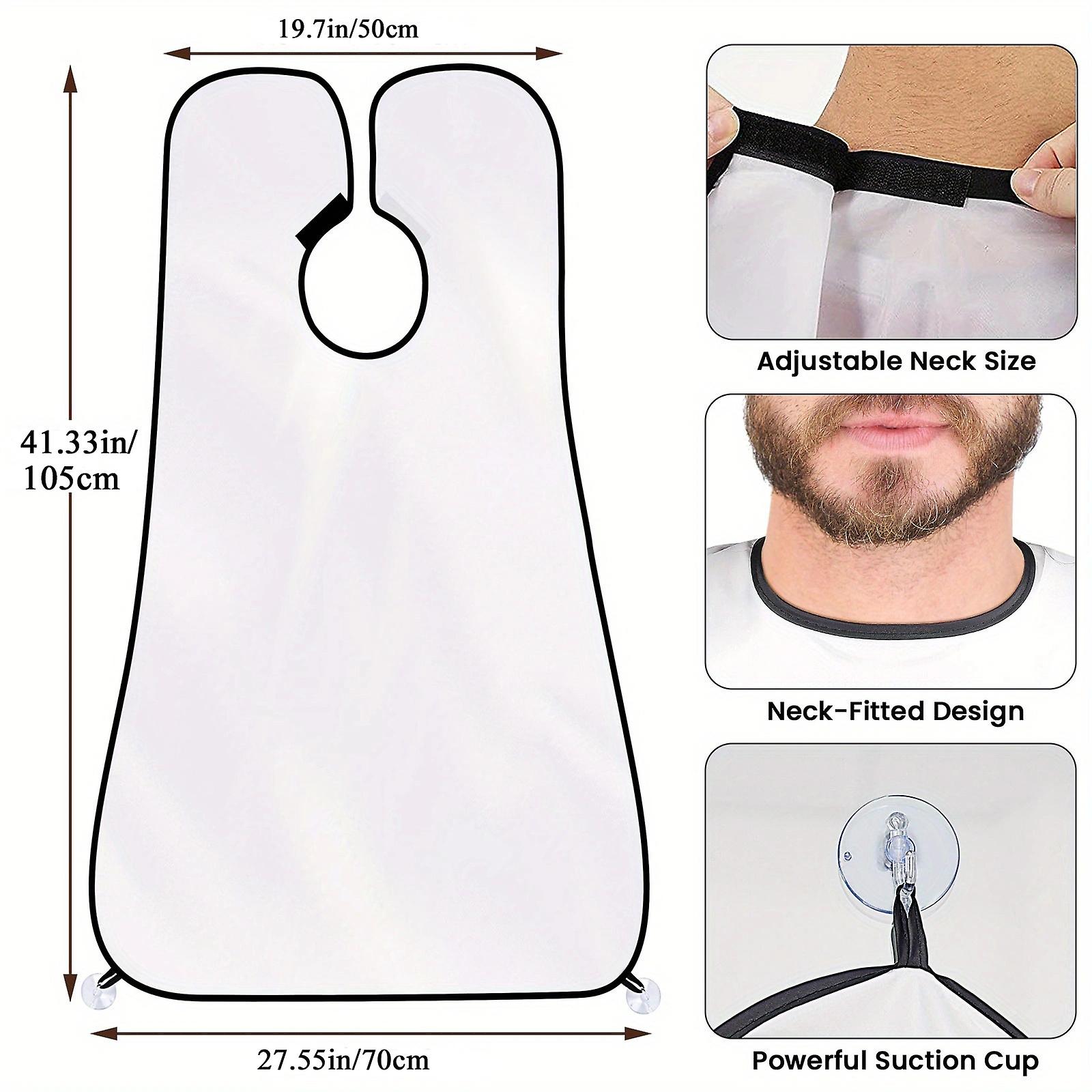 The Perfect Gift For Men: Waterproof Non-stick Beard Apron - Catch Every Hair While Shaving!