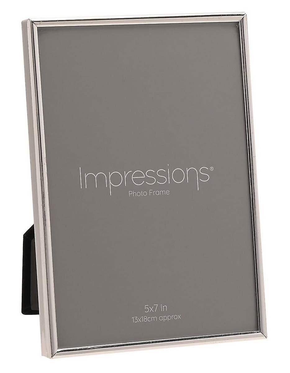 Juliana Silver Plated Oblong Thin Photo Frame 5 x 7 - Silver
