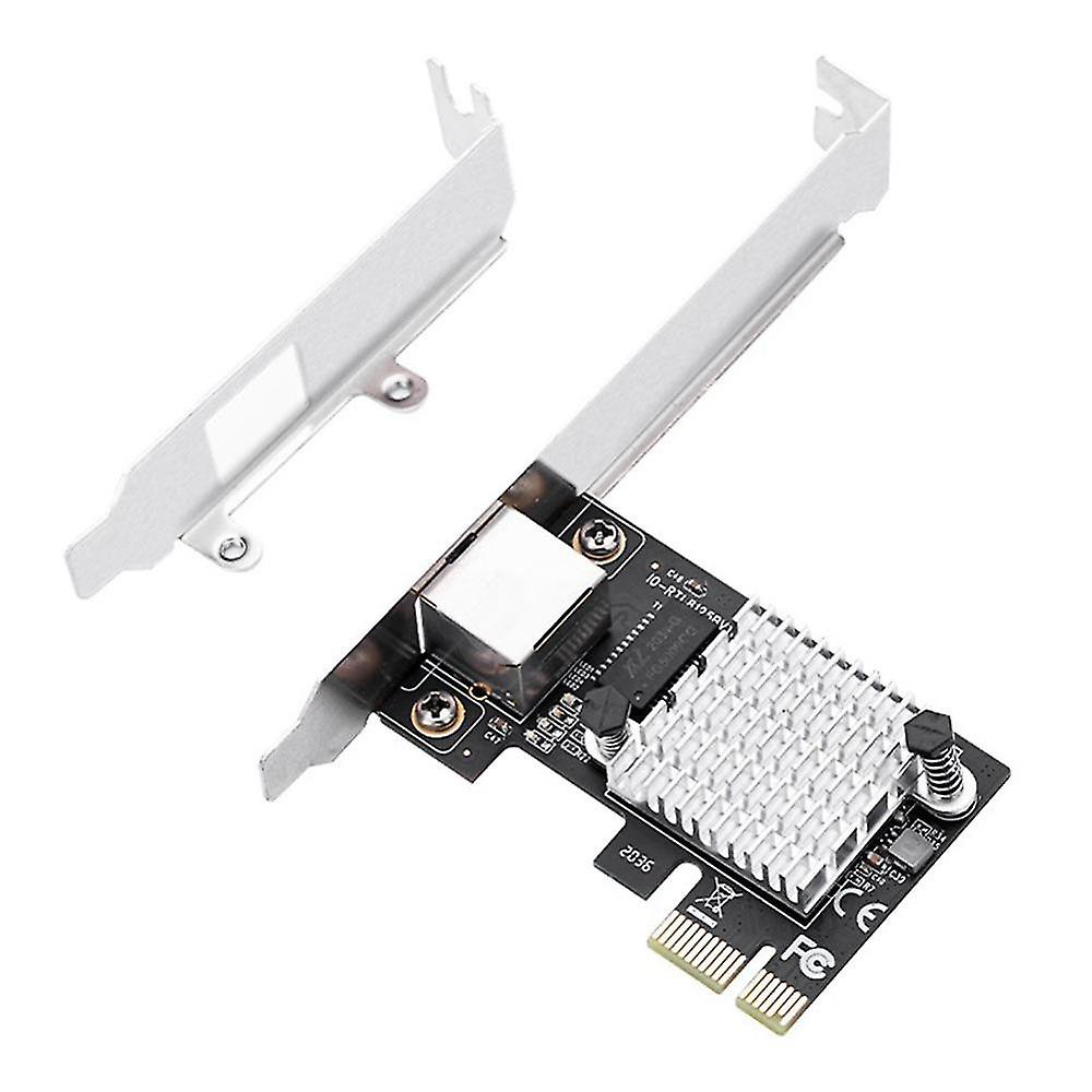 Iocrest 2.5g Gigabit Network Adapter With 1 Port 2500mbps Pcie 2.5g Ethernet Card Rj45 Lan Controller Card Rtl8125b Chip