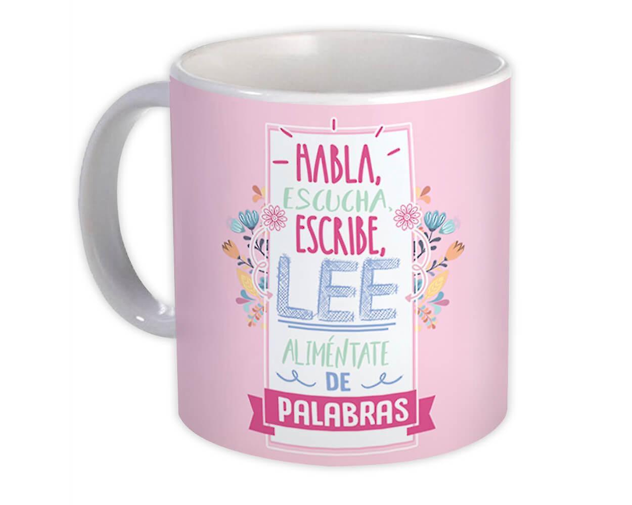Gift Mug: Words Listen Write Spanish