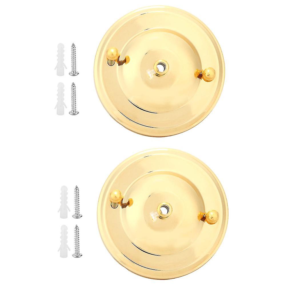 2PCS Iron Ceiling Light Canopy Hook Chandelier Plate Holder Decoration DIY Fitting Accessory