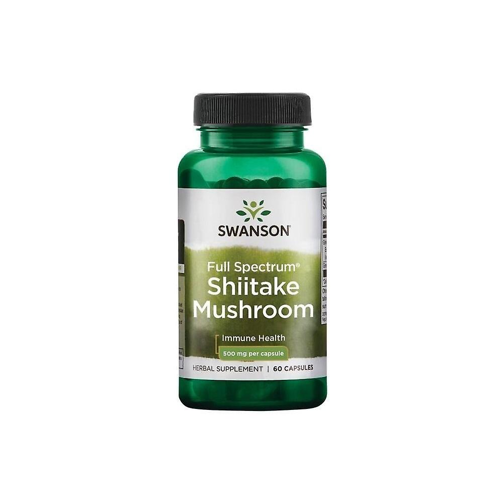 Swanson Full Spectrum Shiitake Mushroom 500 mg 60 capsules BI7194