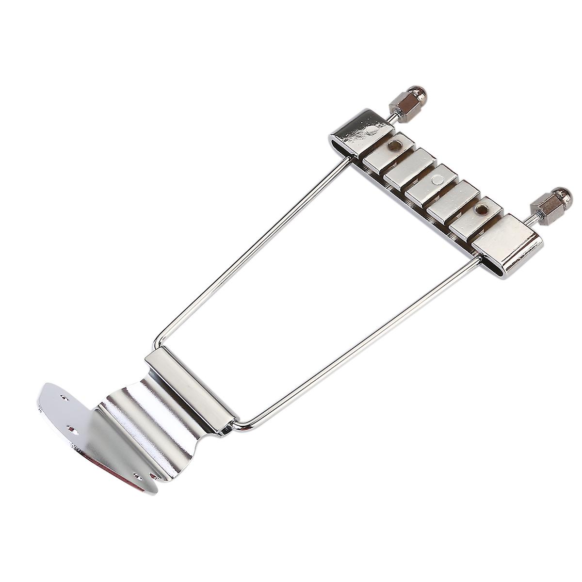 Professional Trapeze Tailpiece for 6-string Guitar (Silver)