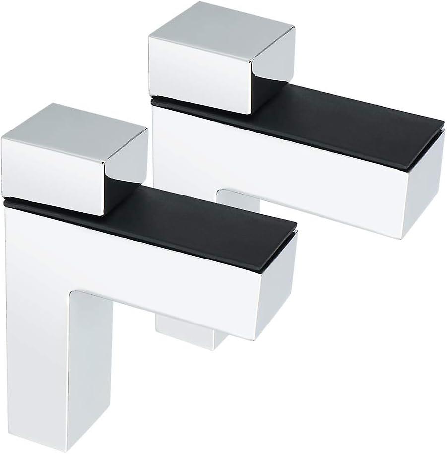 Silver 2 Pcs Glass Shelf Bracket Adjustable and Adaptable Shelf Bracket 5-30MM Thickness for Bathroom, Scr
