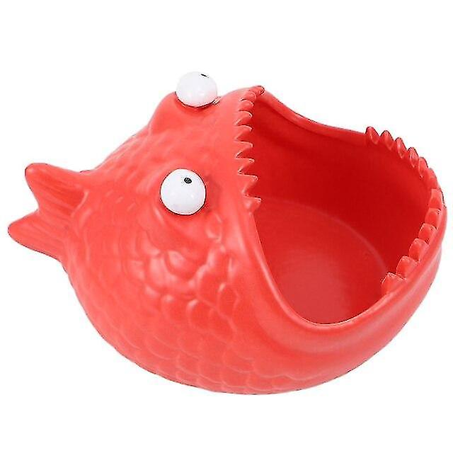Ashtrays 1pc Cartoon Piranha Ashtray Ceramic Cigarette Ash Container Desktop Decoration Ashtrays