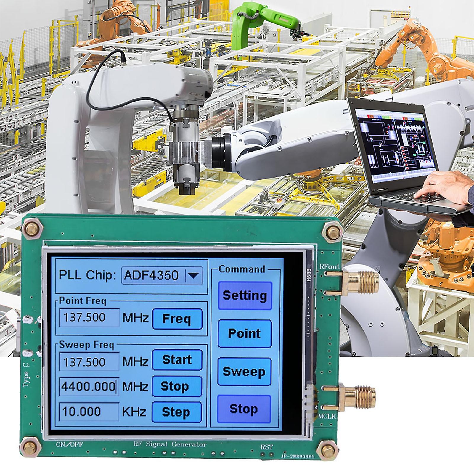 Full Touch Screen Signal Generator RF Sweep Frequency PC Control with Data Cable ADF4350/ADF4351