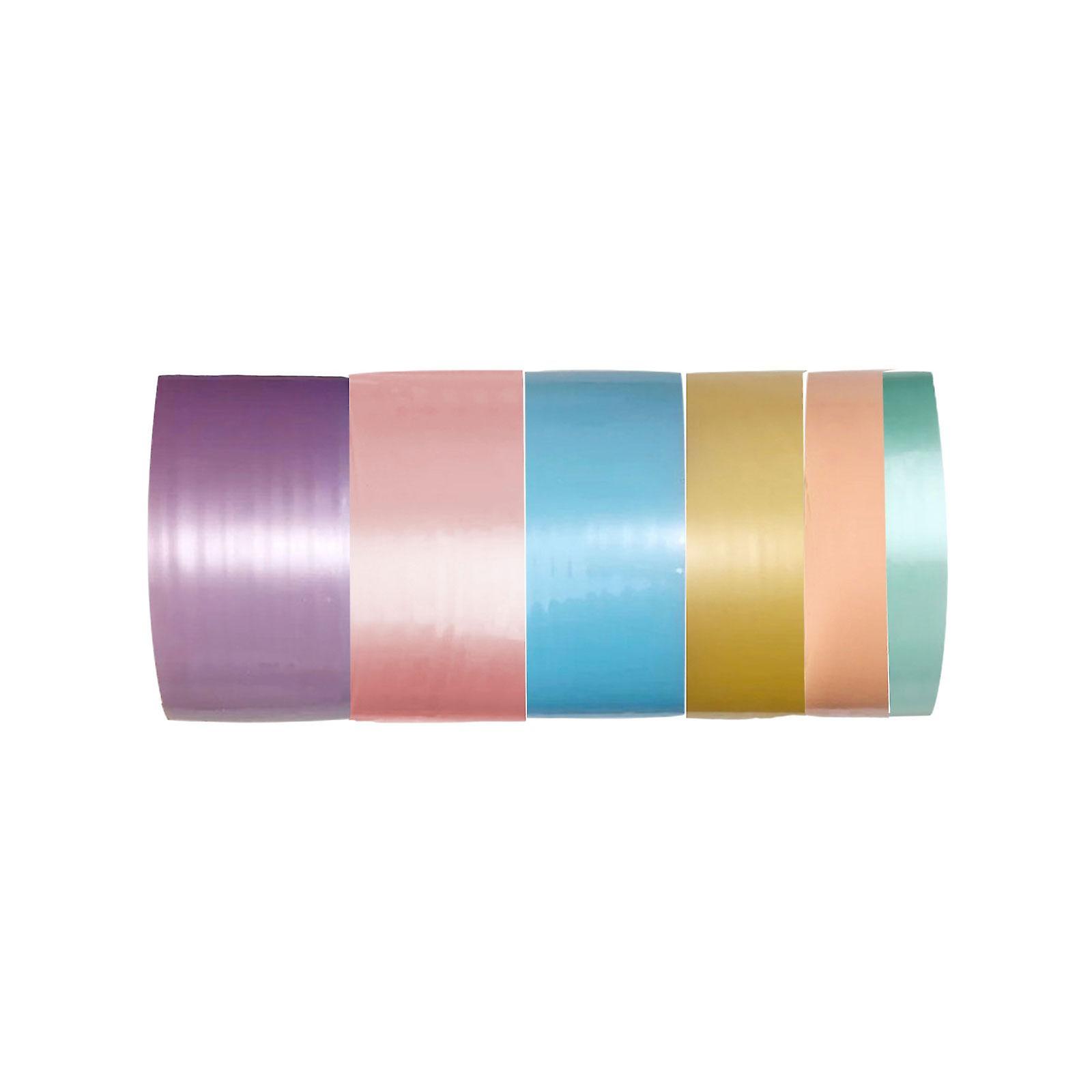 6Pcs Sticky Ball Tape Gifts Multicolored for Party Embellishment Scrapbook Style A