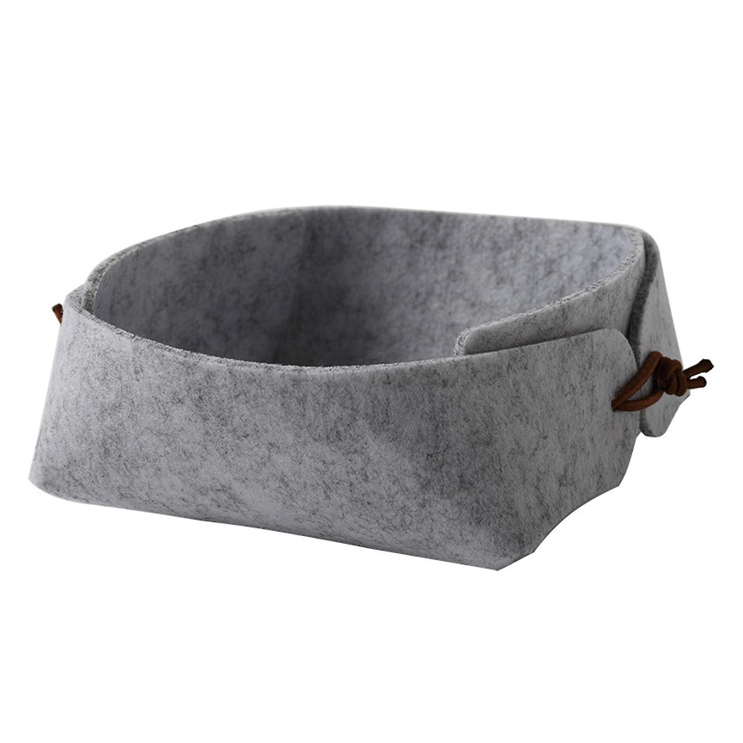 Storage Box Multi-purpose Large Capacity Foldable Soft Desk Nordic Felt Storage Basket for Living Ro