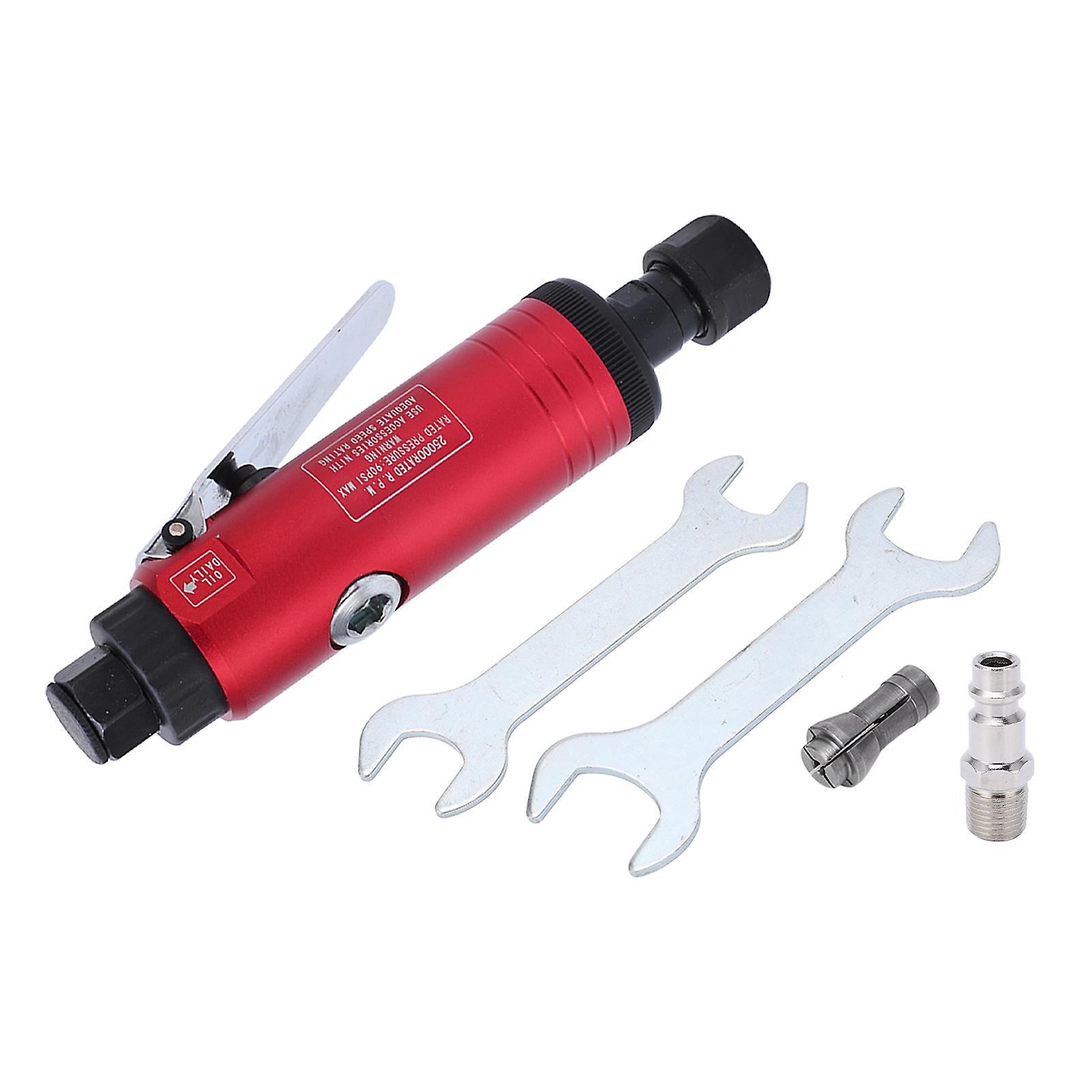 طاحونة يموت الهواء 25000 دورة في الدقيقة 90PSI طاحونة تعمل بالهواء المضغوط مستقيم مع كوليت 3 مم 6 مم لتلميع النمط الأوروبي