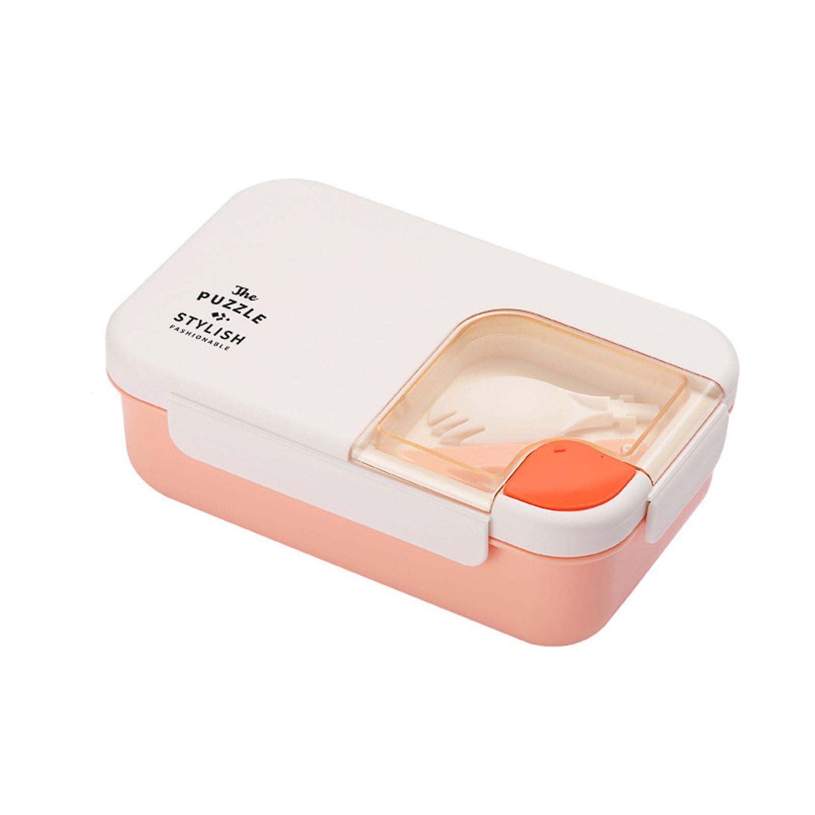 1.1L Double-Layer Lunch Box Portable Rectangular Large Capacity Lunch Container