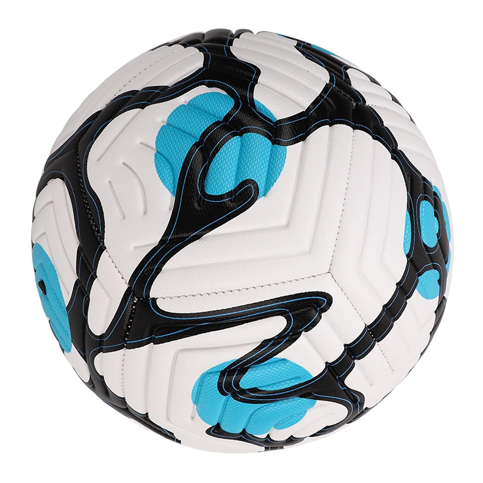 No. 5 標準ブルーサッカーボール PU レザー 416g 大人トレーニング