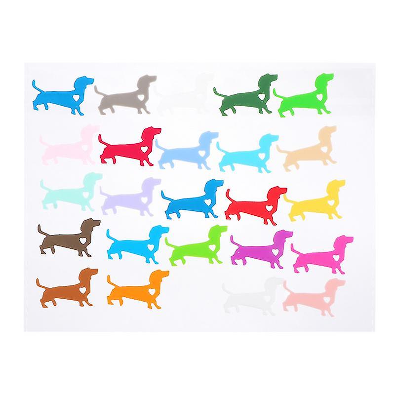 24stk Dyreform Vinglas Markører