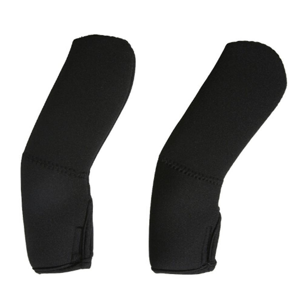 Baby Stroller Armrest Black Cover Universal Elastic Handle Dust-Proof Protector Sleeve for Pushchair Pram(2set, black)
