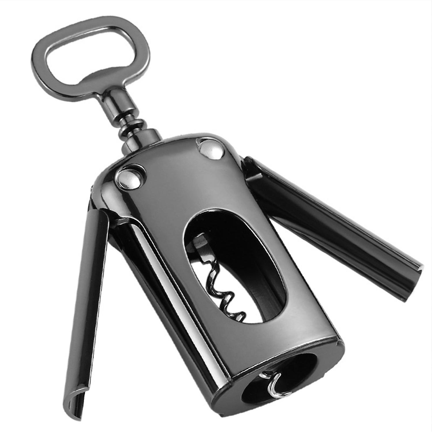 Wine Bottle Opener Multifunctional Polish Surface Alloy Easy-grip Red Wine Corkscrews for Kitchen