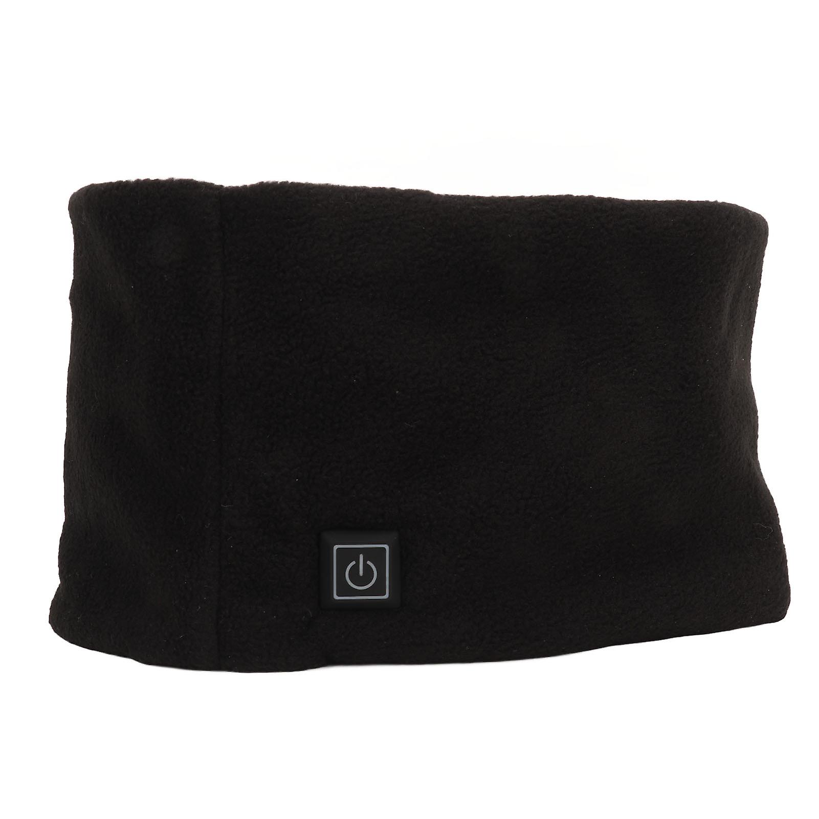 Heated Scarf USB Powered Polyester Electric Neck Warmer Black