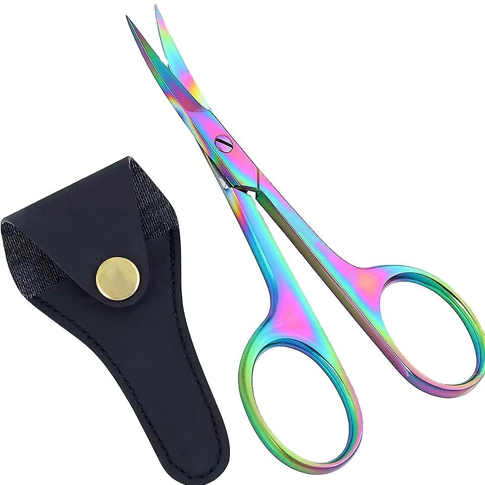 Multi-purpose Small Beard Scissors 1 PCS Eyebrow Scissors Colorful Trimming Tool for Nails & Cuticle