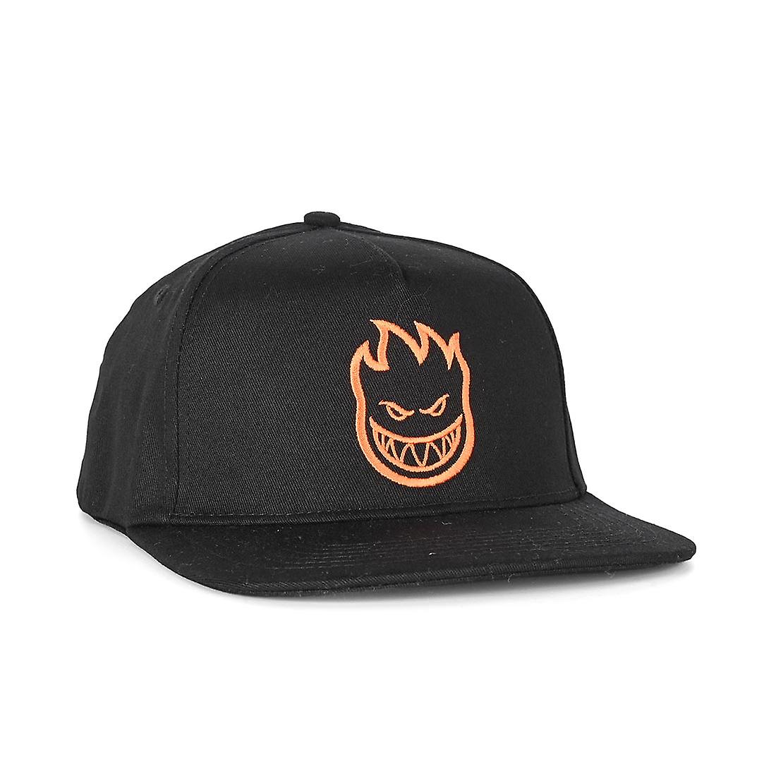 Spitfire Bighead Snapback Hat - Black/Orange