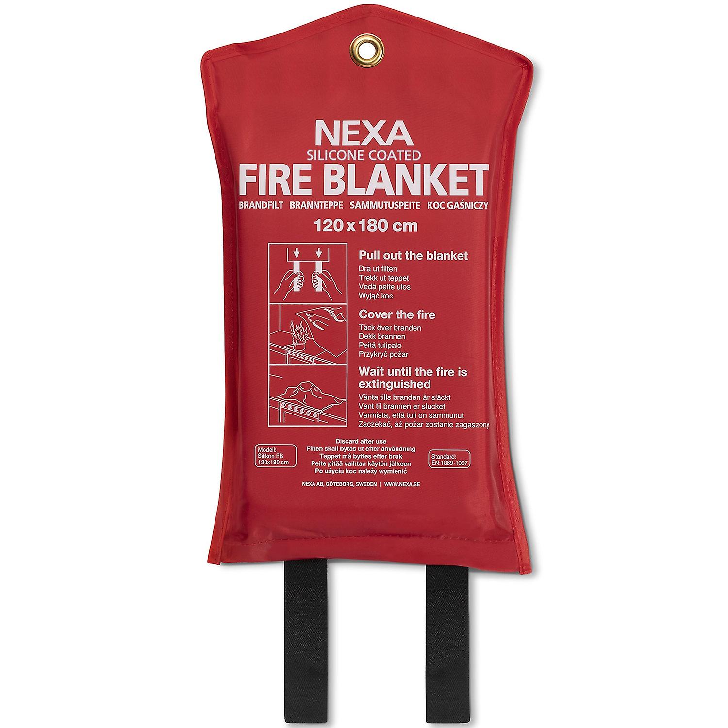FB-180 RM Fire Blanket Silicone Red 120x180 cm