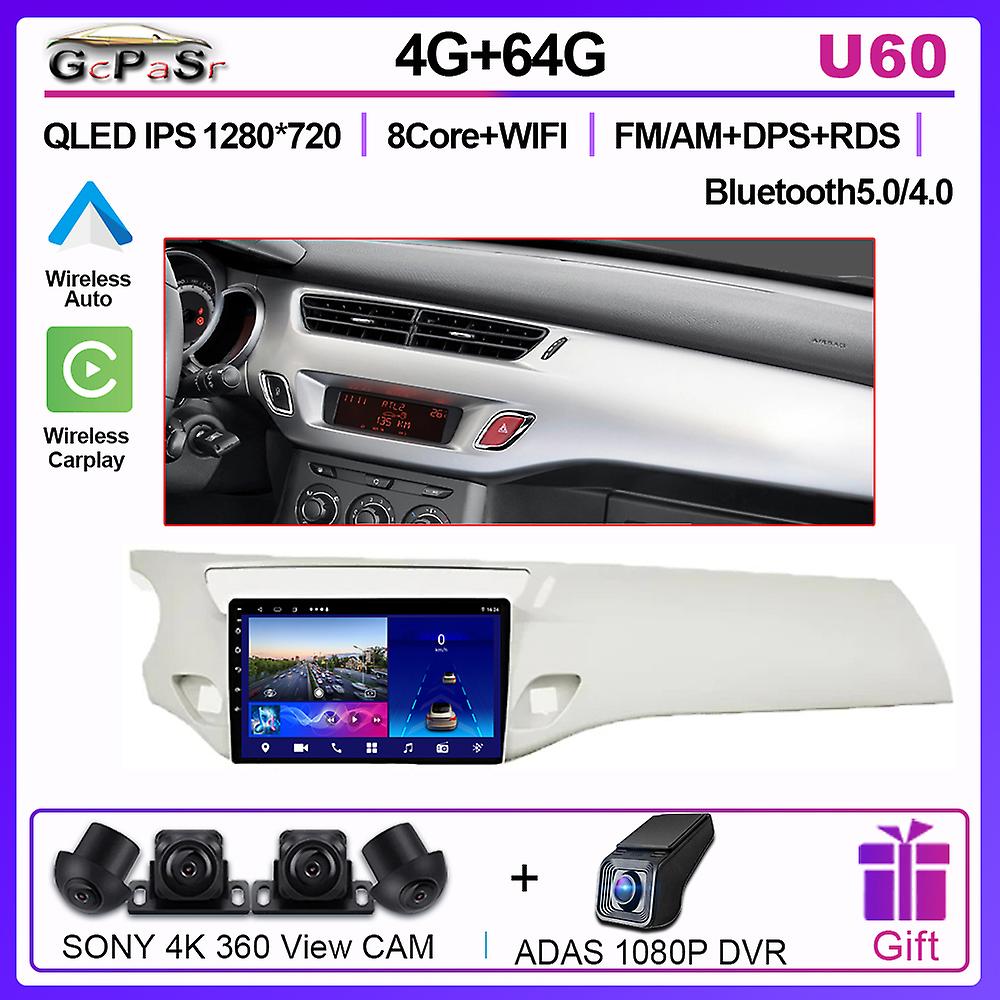 Carplay Android Car Radio For CITROEN C3 DS3 2010 2011-2016 Multimedia Player Touch Screen Intelligent System 4G Wifi Display