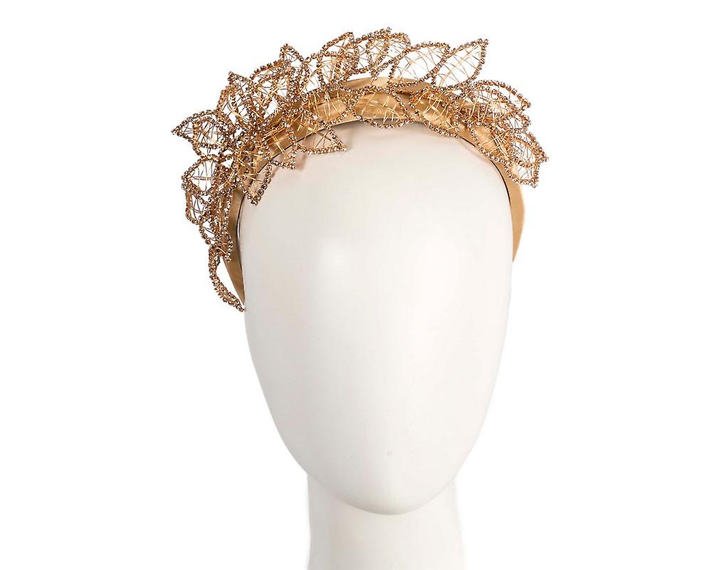 Fashion gold fascinator hеаdbаnd by Fillies Collection S308G