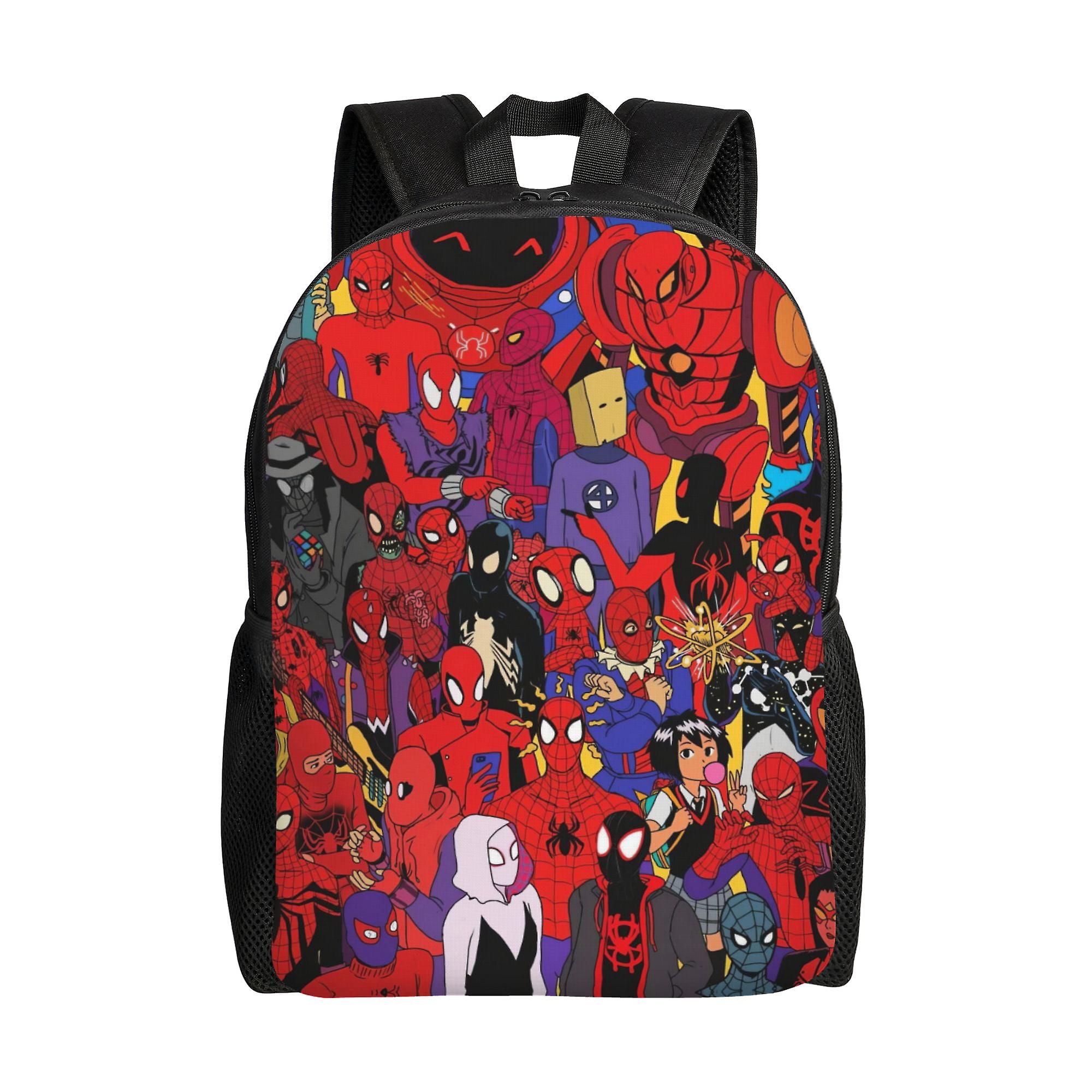 Spider Man Backpack, Adult Kids Simple Lightweight Casual Backpack for Children Student, Travel Backpack Laptop Backpack for College Work Camping