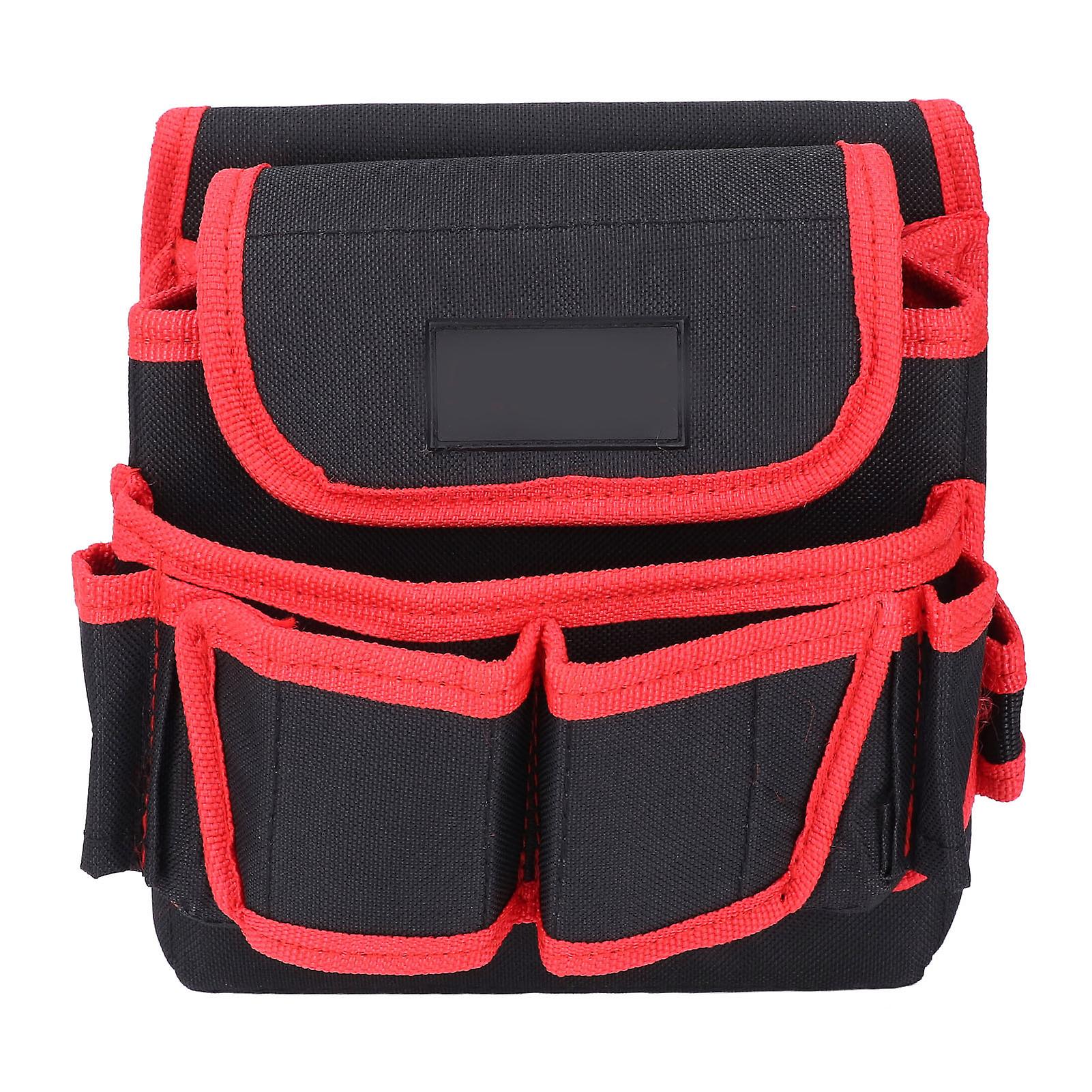 Waist Tool Bag Multiple Pockets Oxford Cloth Adjustable Strap Tool Pouch Belt for Electrician Carpenter 