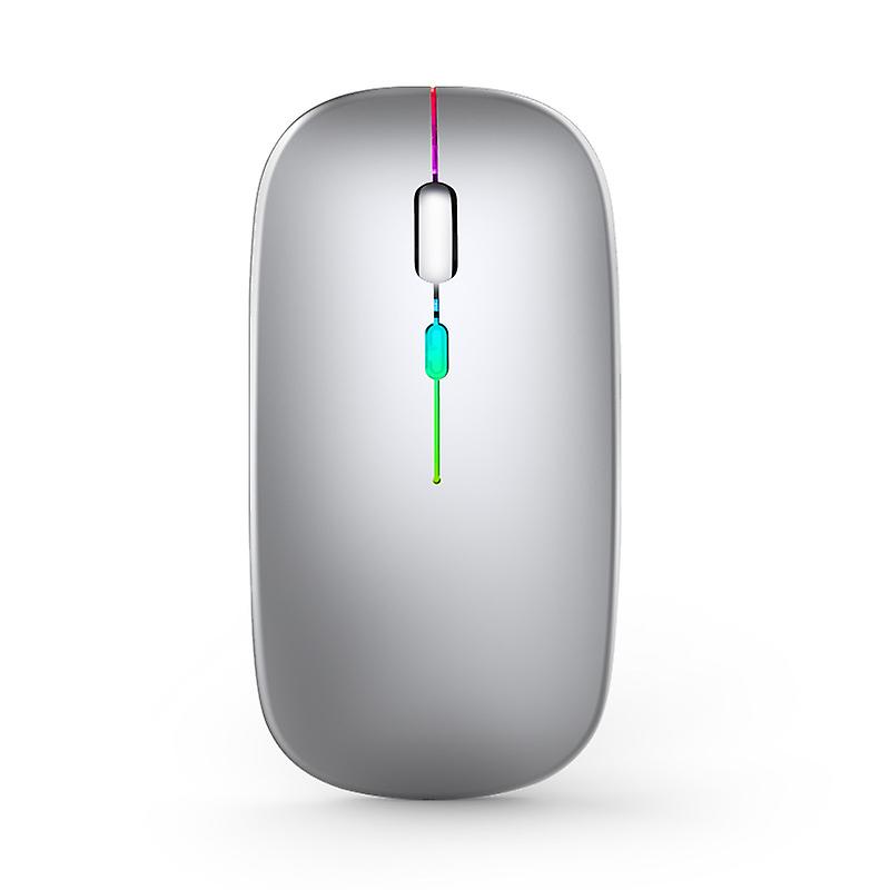 LED Wireless Mouse Rechargeable,Portable Silent Mouse USB Optical 2.4G Wireless Bluetooth Two Mode