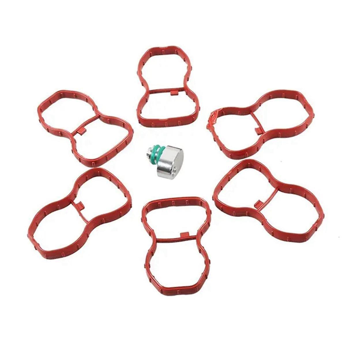 Intake Swirl Flap Delete Blank Plug with Manifold Gaskets for E70 F01 F07 F10 F25 N57 E90 E91 E92 Engine