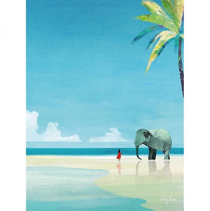 Henry Rivers Elephant Beach Canvas Print