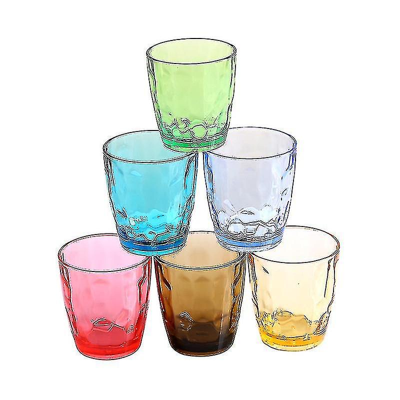 330/420/470 Ml Gobelets en plastique colorés Verres à boire réutilisables pour pique-6 Set