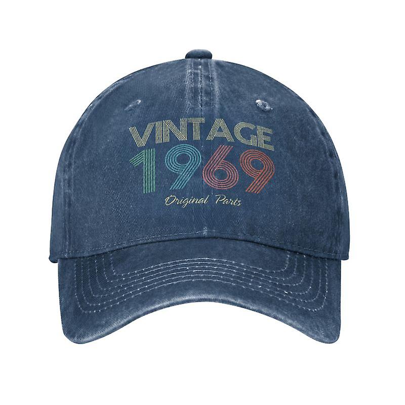 מגניב כותנה חלקי וינטאג '1969 53 שנים כובע בייסבול לגברים נשים מתכוונן אישית יוניסקס אבא כובע קיץ