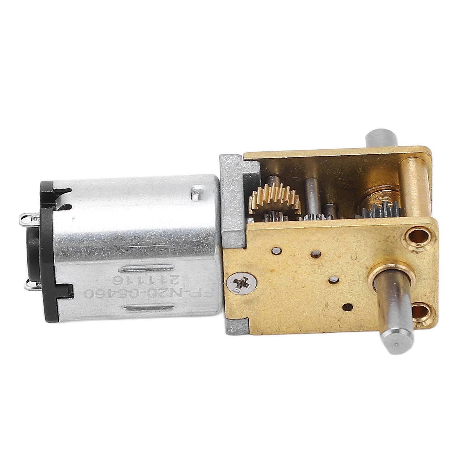 Gear Motor Speed Reduction Dual Output Shaft Worm Brushed Large Torsion for Machine DC6V 150RPM