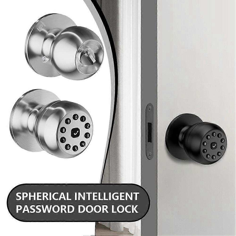 Spherical Intelligent Password Door Lock Password + Mechanical Key