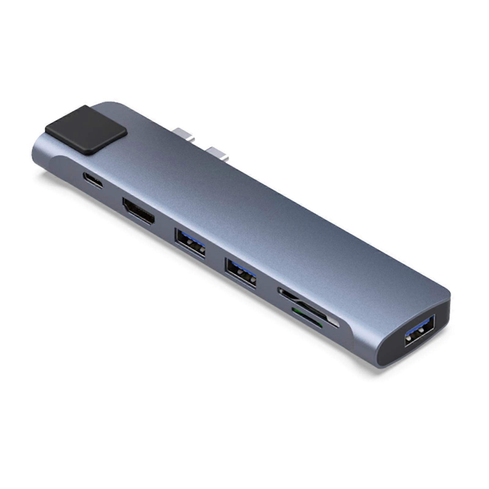 8 in 1 Docking Station USB C Hub Multiport Adapter with USB3.0+PD+HD-+RJ45+PD