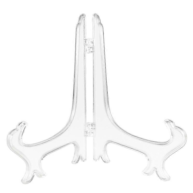 Decorative Small Plate Stand Plastic Easel Display Stand Photo Frame Stand (2 Pack)