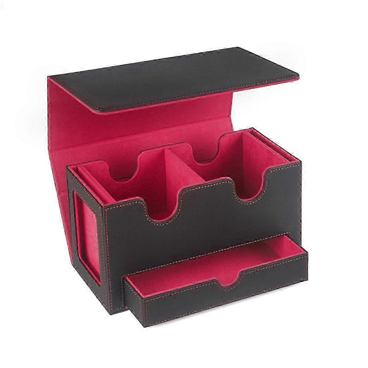Portable Game Magnetic Card Storage Box, Drawer Storage Box with Viewing Window,Card Holder for Mag