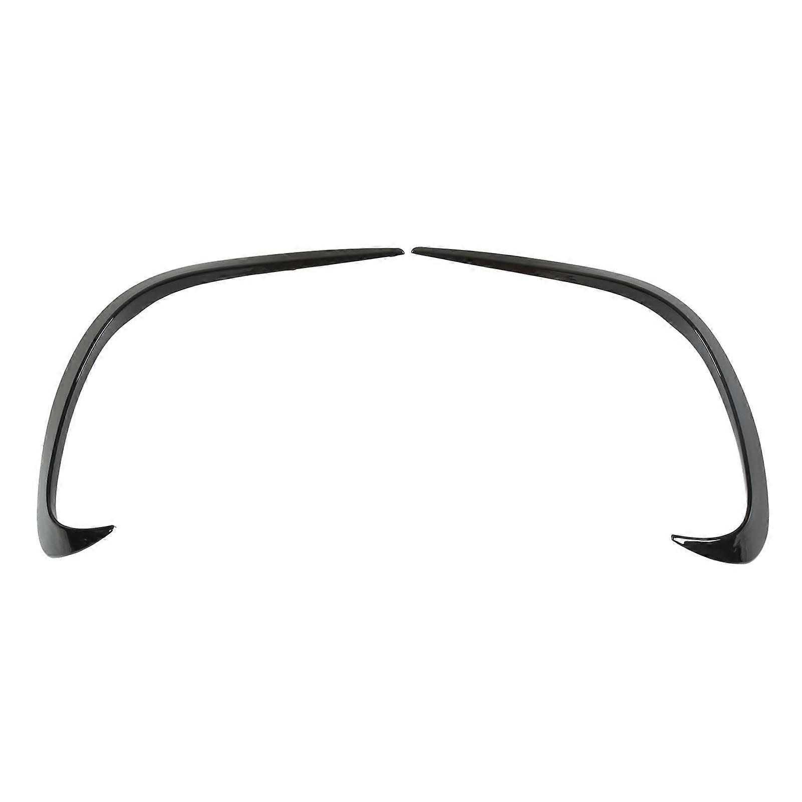 2PCS Front Bumper Air Spoiler Piano Black Smooth Surface Rustproof Replacement For Mercedes?Benz C?class W206 2022+