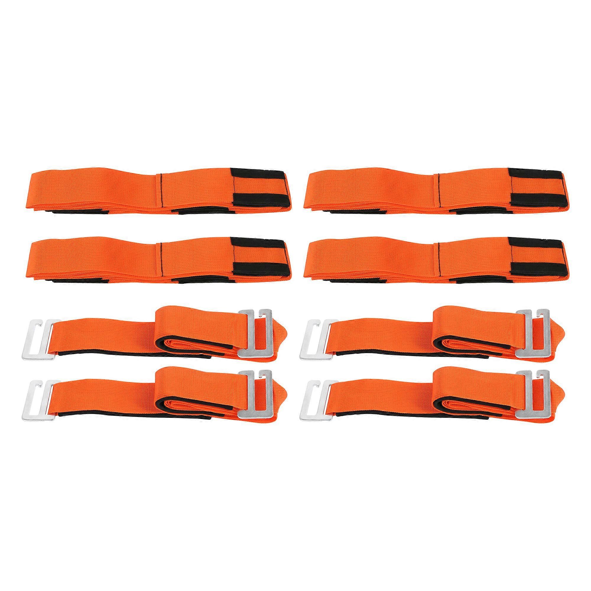 8 Pcs Lifting and Moving Straps for Furniture & Appliances Orange