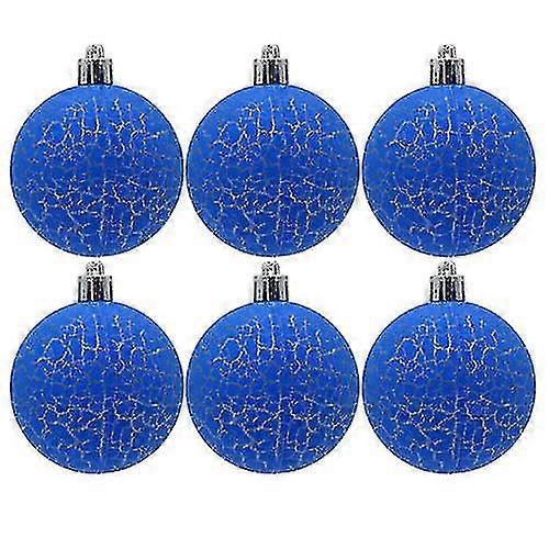 6x vánoční stromek koule cetky vánoční strom závěsný ornament domácí party dekorace modrá