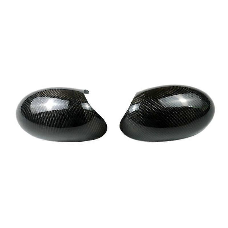 1 Pair Rearview Mirror Cover Carbon Fiber Side Rear View Mirror Cover Caps for R50 R52 R53