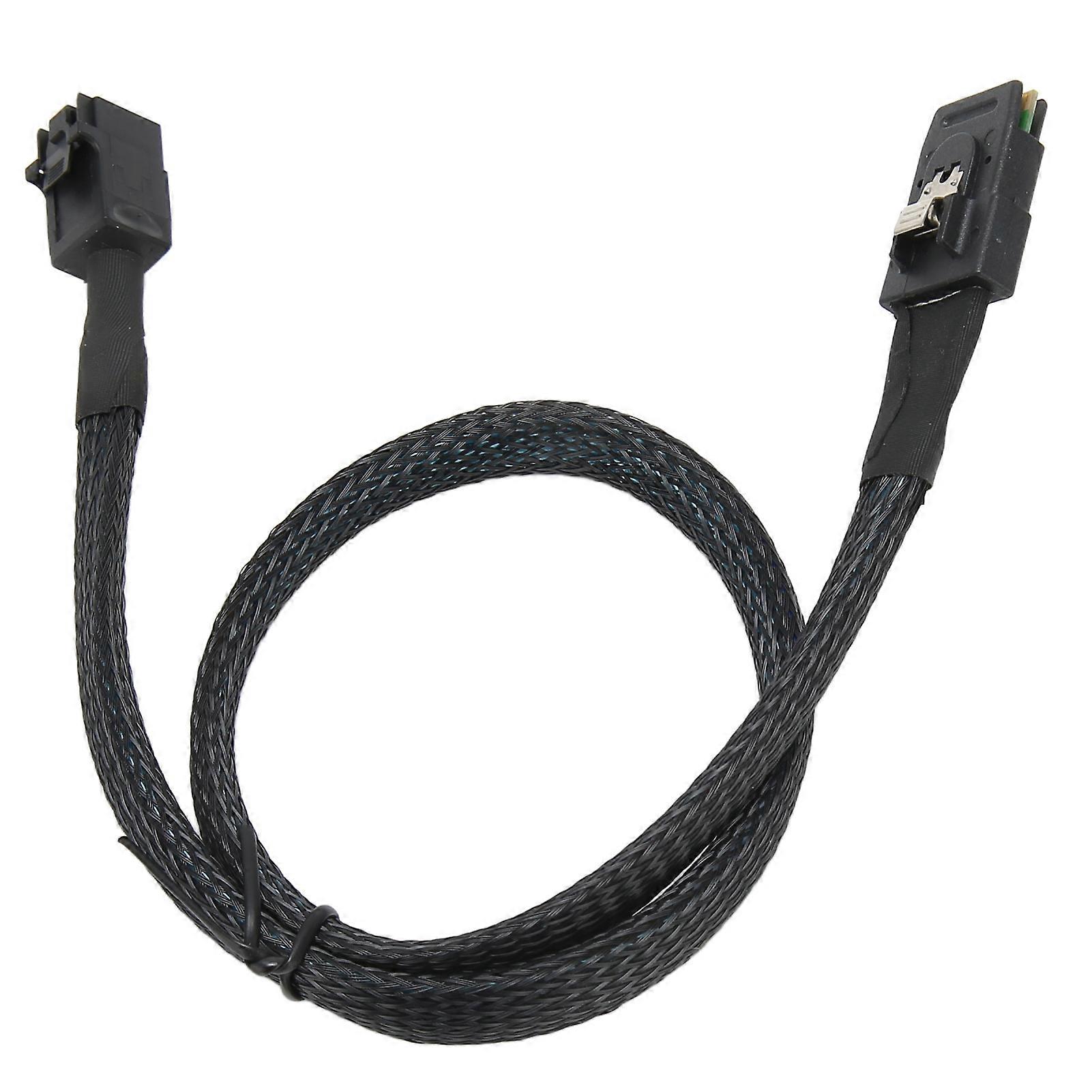 Mini SAS SFF 8643 to 8087 HD 12Gbps Transmission Speed Low Loss Flexible Internal Mini SAS Cable for Computer Server 1m/39.4in